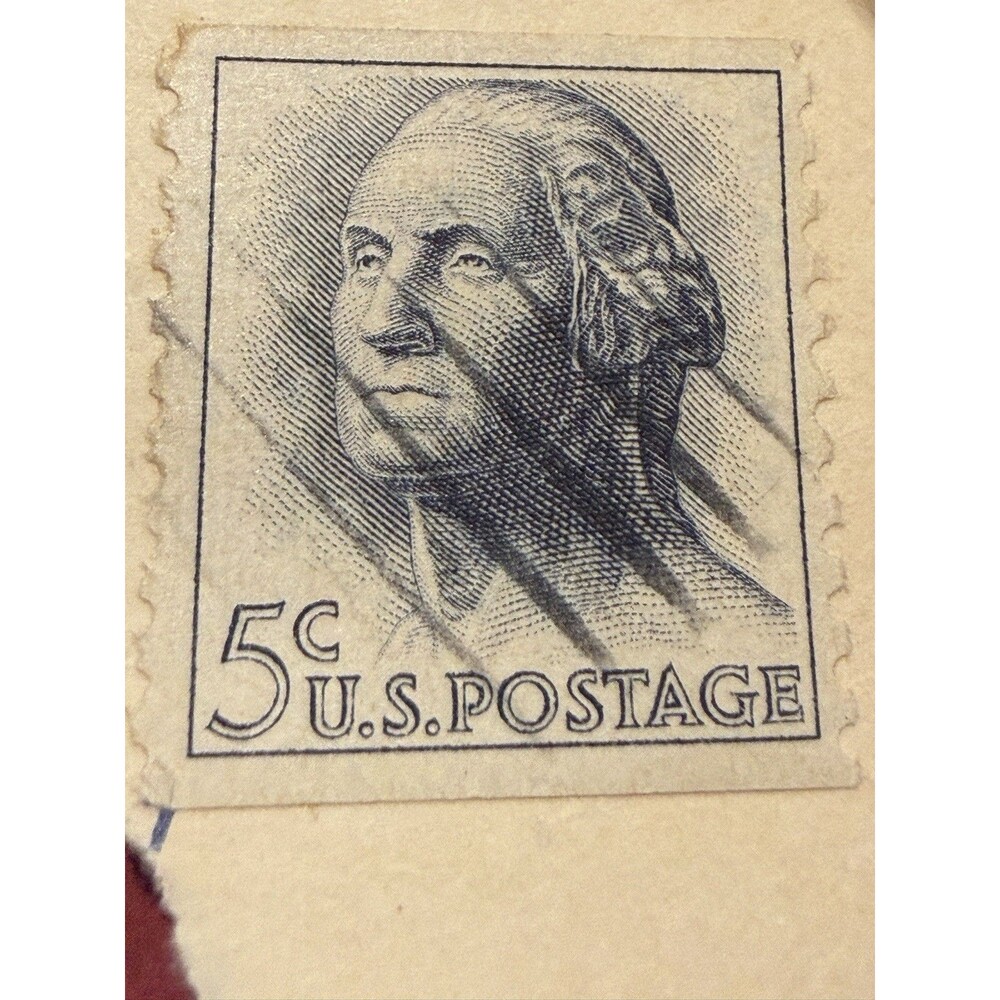 Vitange RARE 1962 George Washington 5 cent stamp - Picture 2 of 2